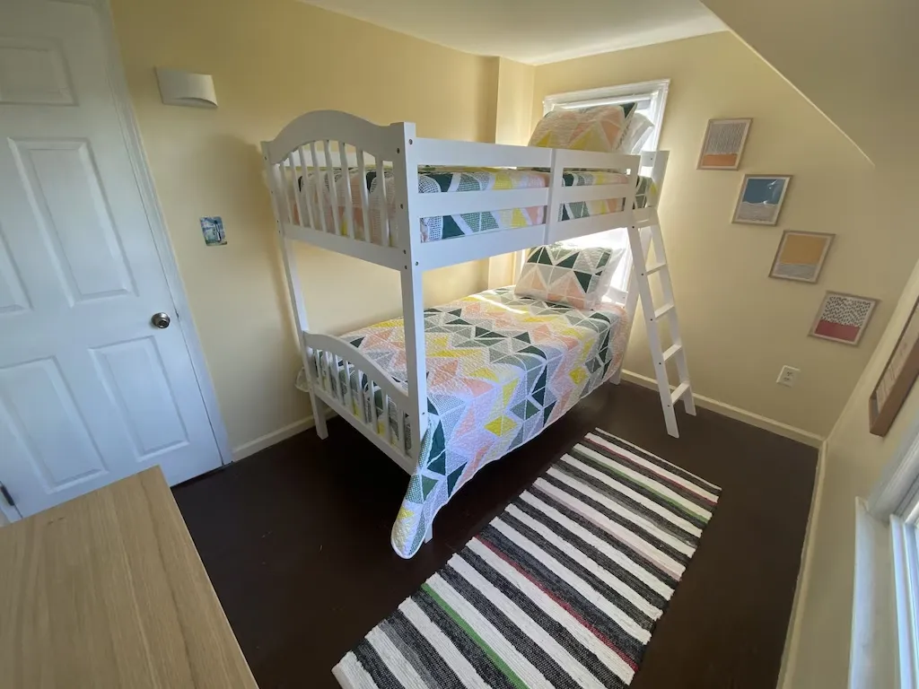 Bunk room with twin bunk beds