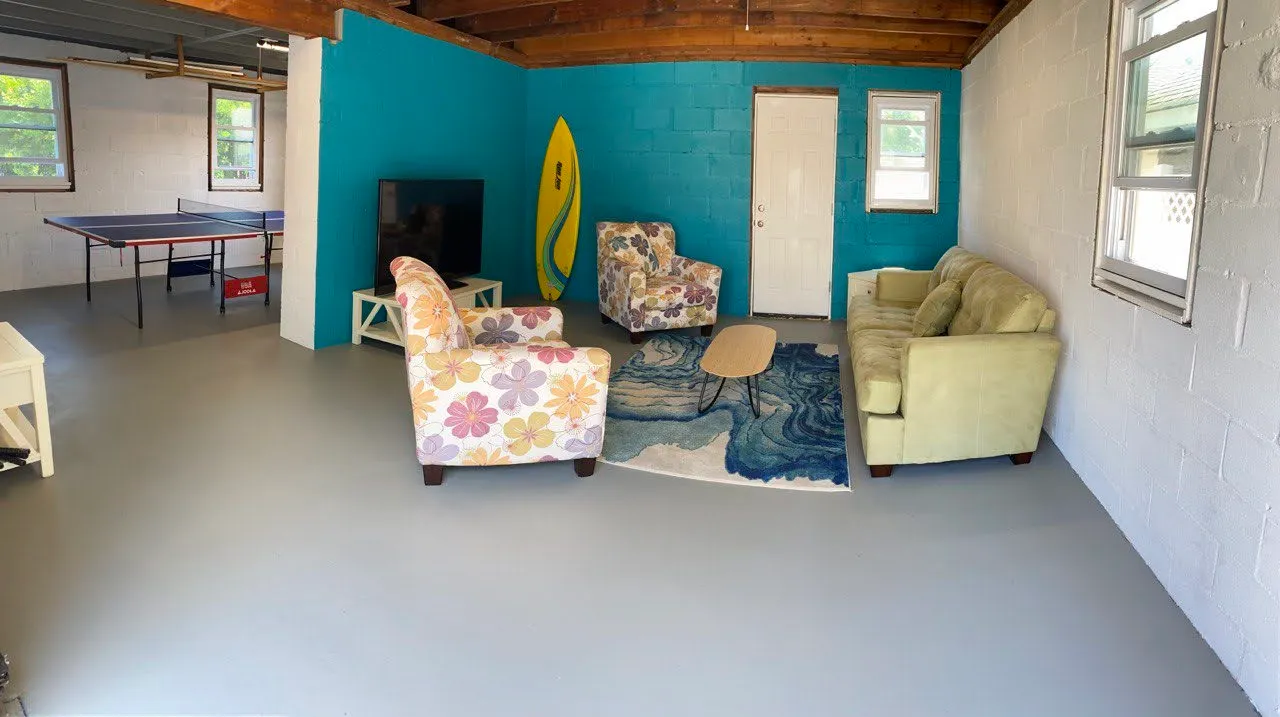 The Garage Lounge with ping pong