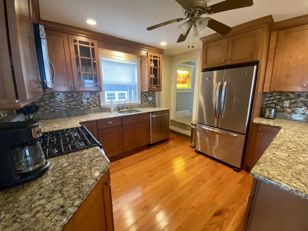 Gourmet kitchen with granite counters