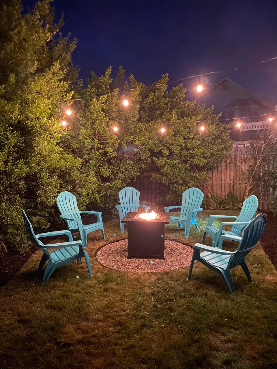 Fire pit and outdoor seating